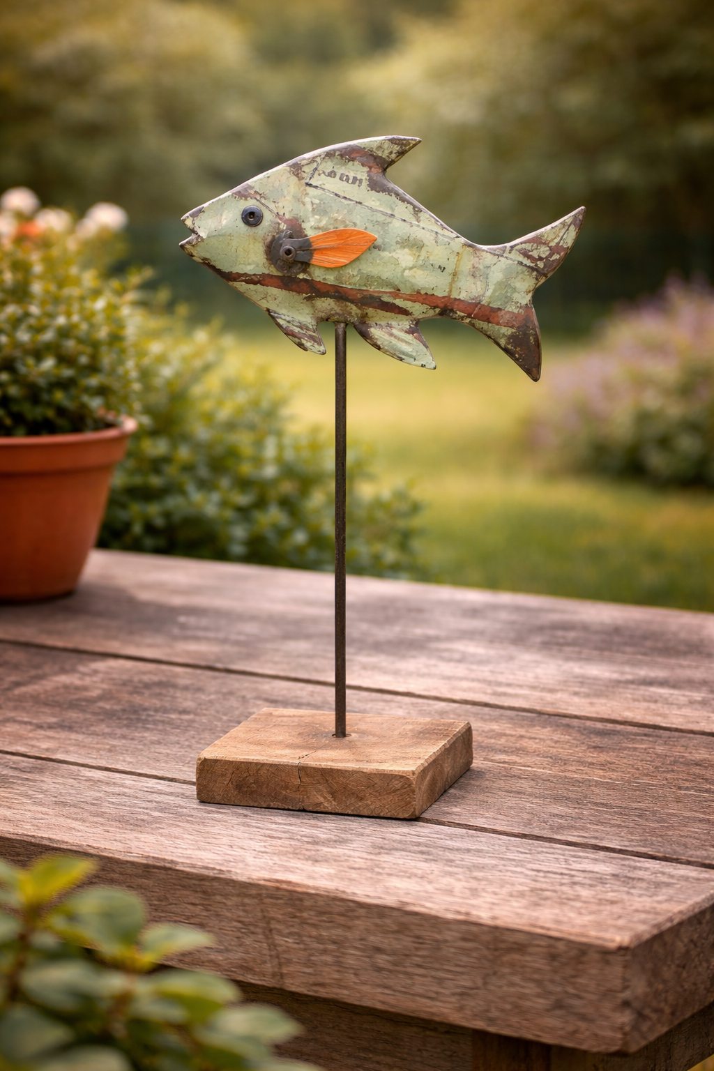 RECYCLED IRON FISH