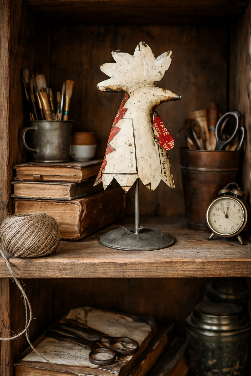 Rooster head 44 cm