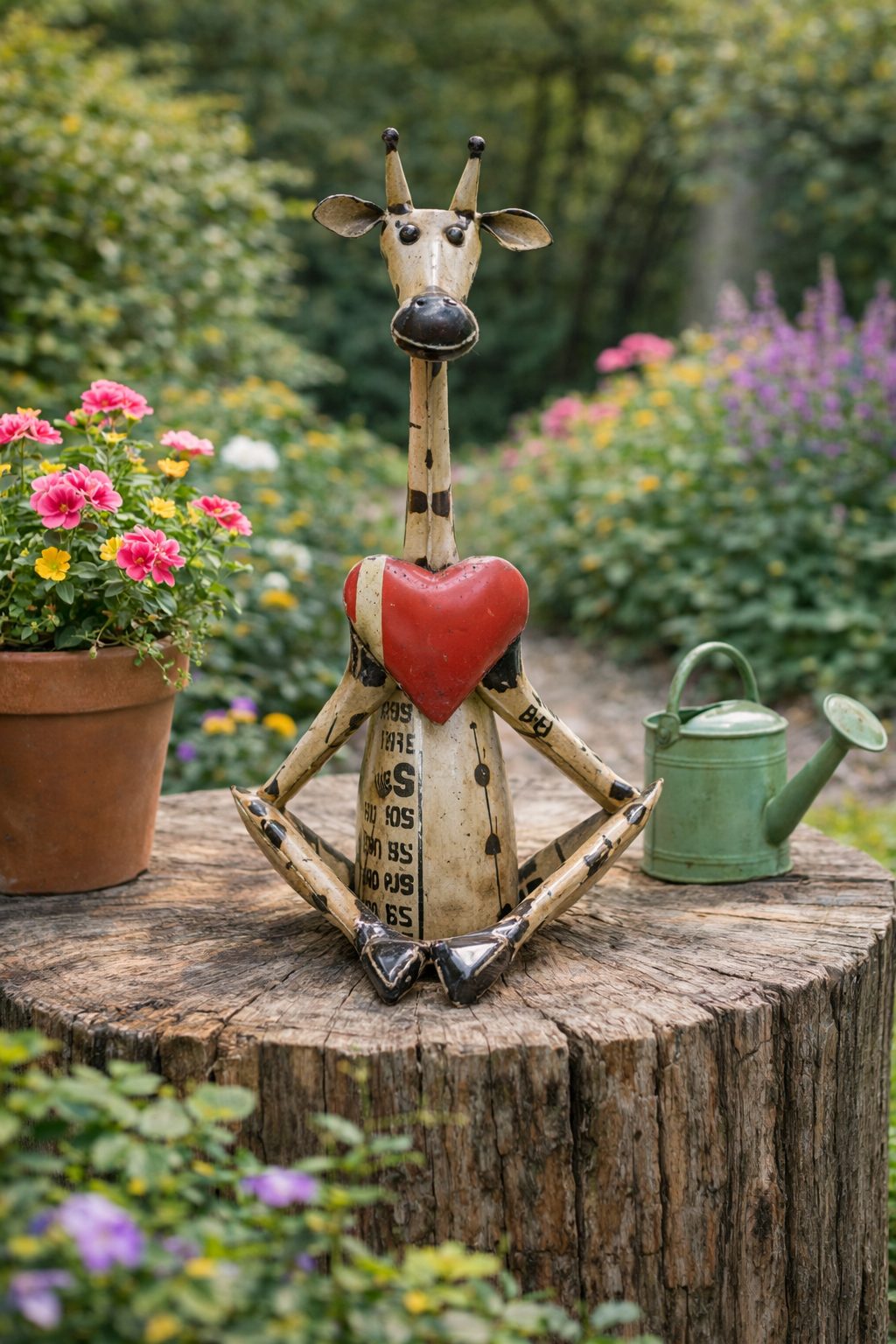 IRON GIRAFFE WITH HEART