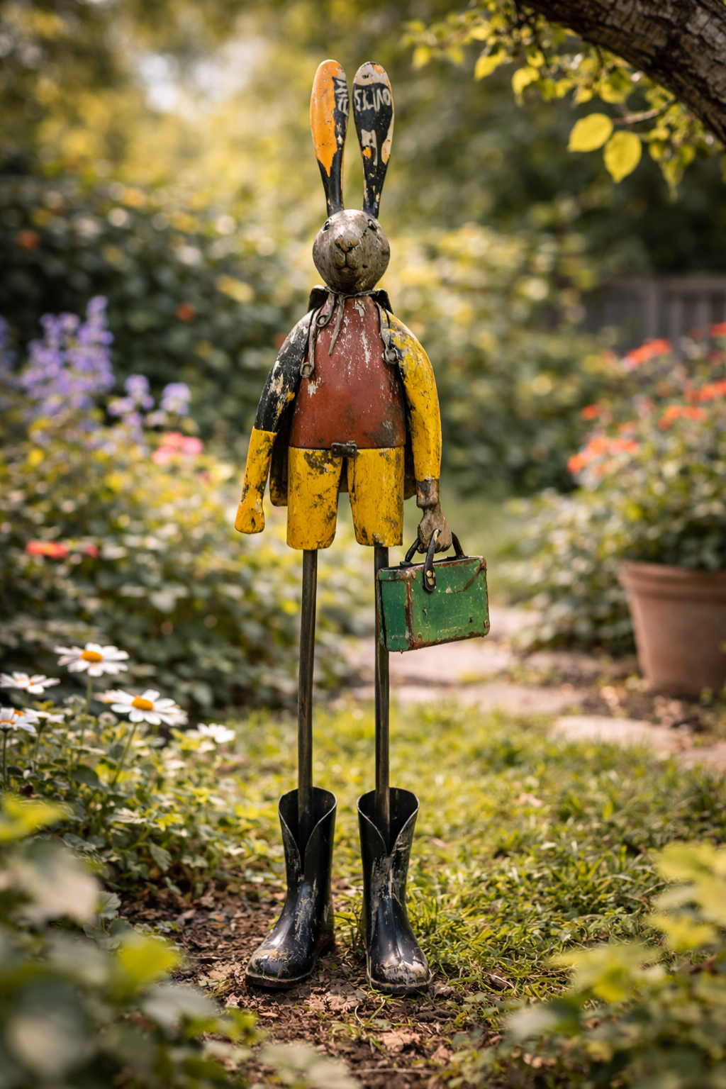 IRON RABBIT WITH BAG