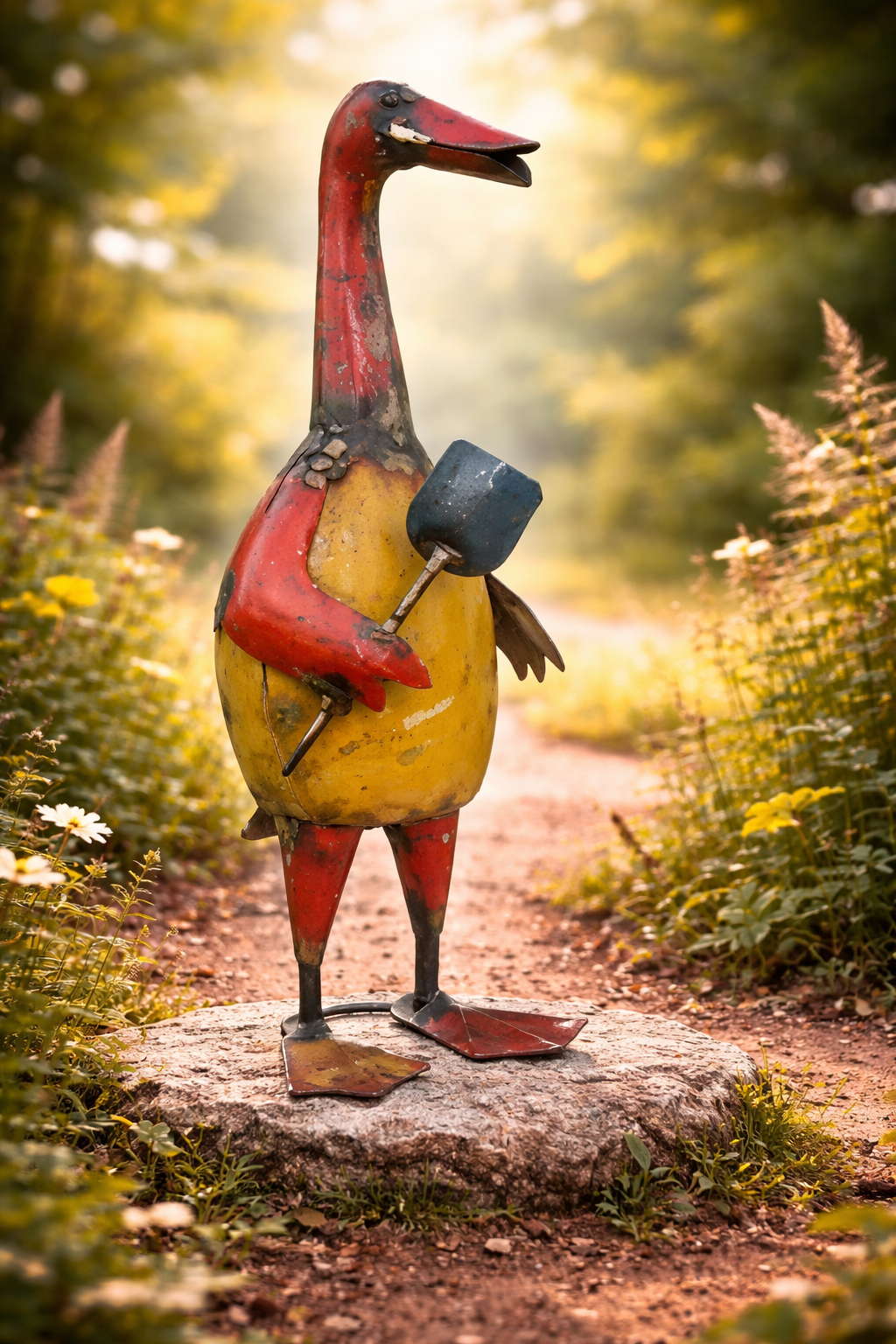 IRON DUCK WITH SPADE