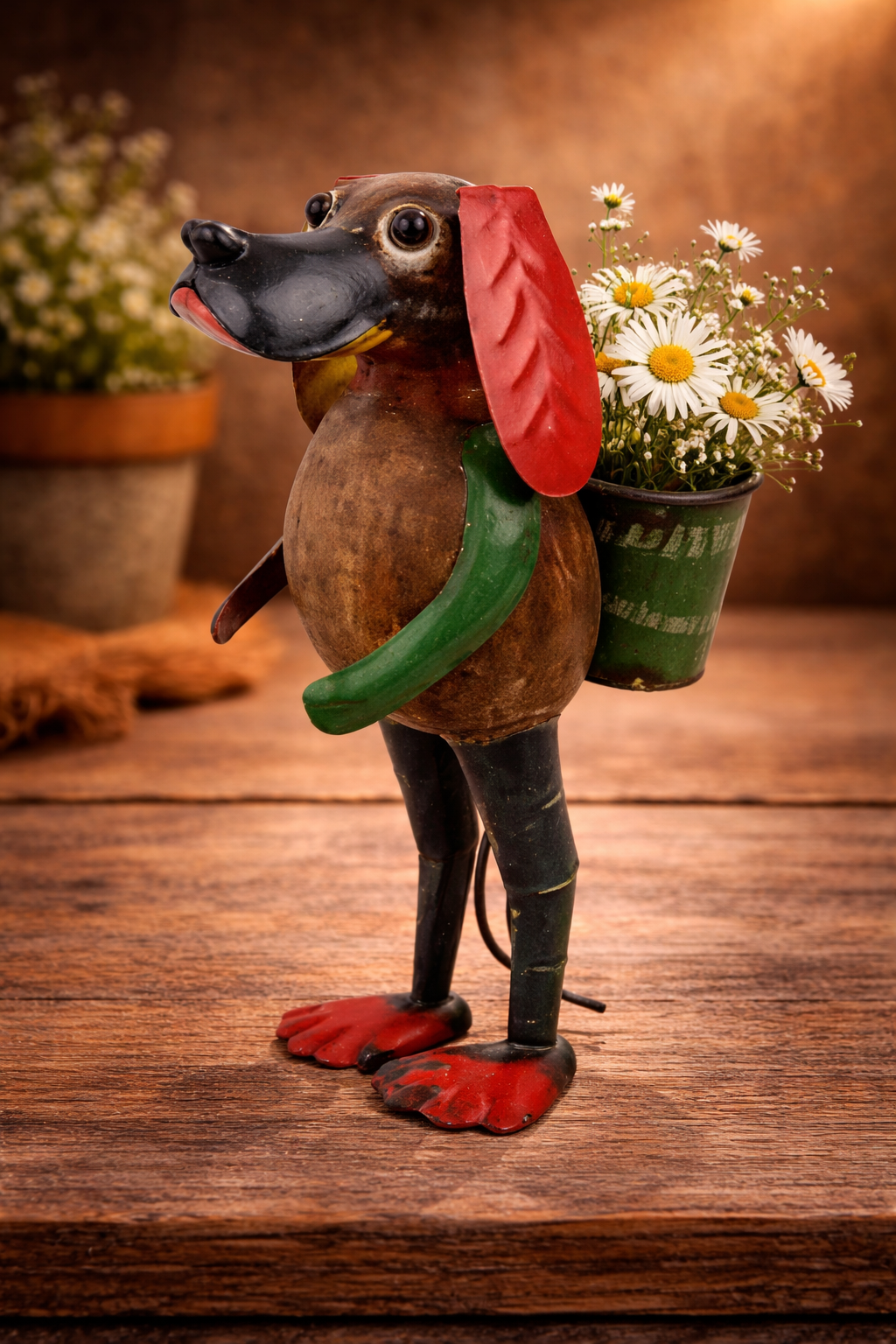 Dog with bucket 28 cm
