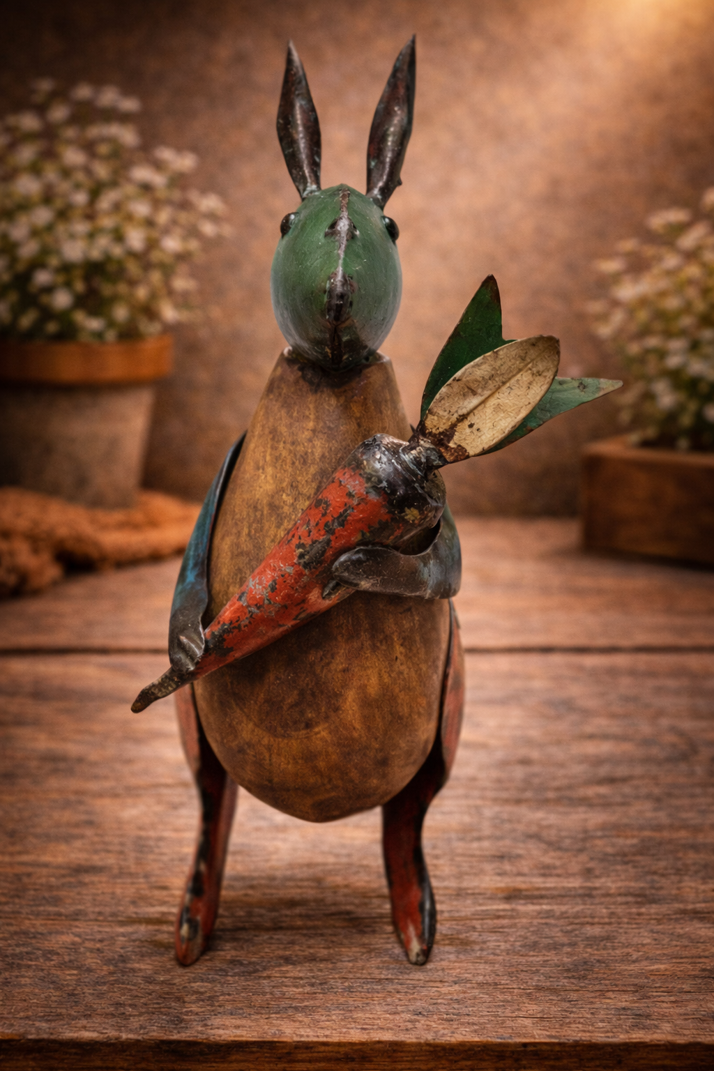 IRON RABBIT WITH CARROT