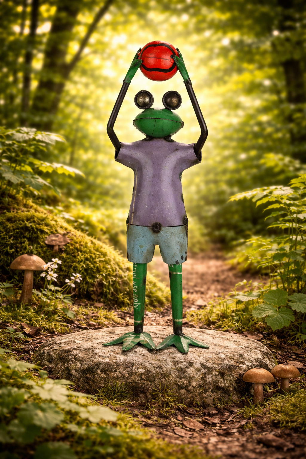 FROG WITH FOOTBALL