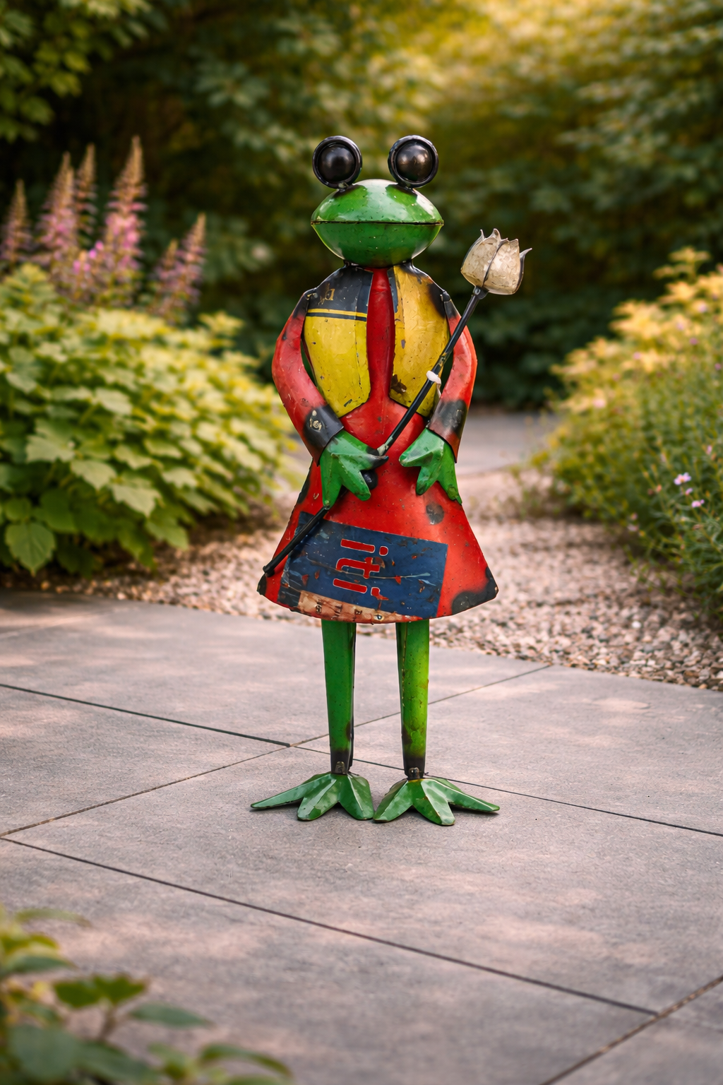 FROG WITH FLOWER