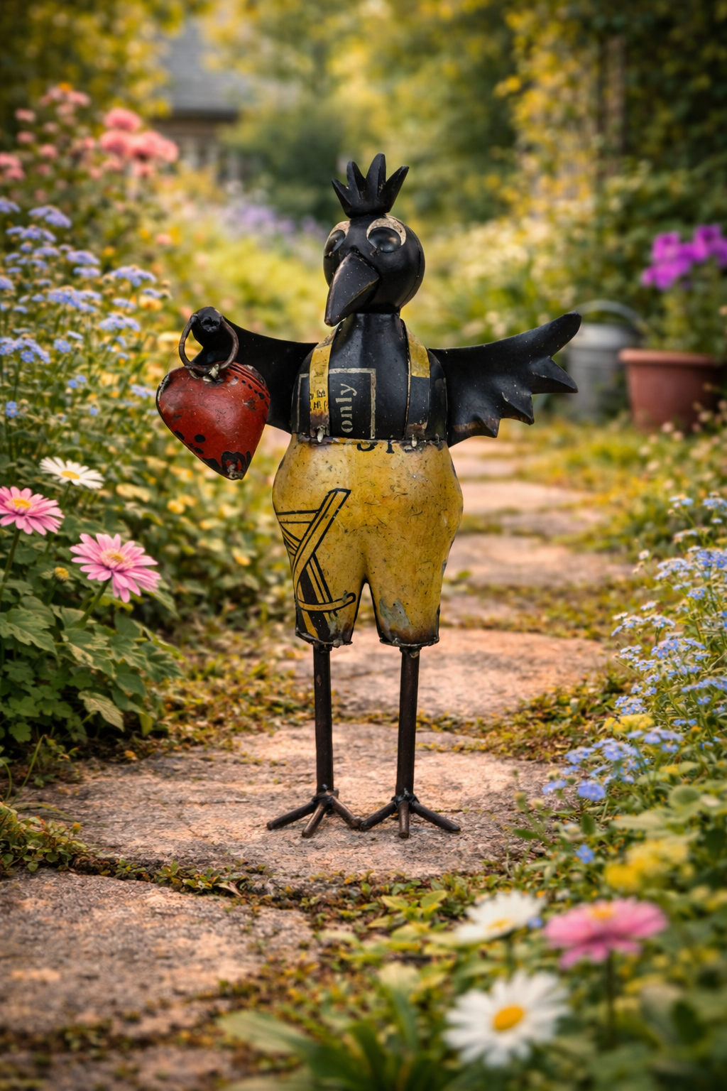 Crow heart 32 cm