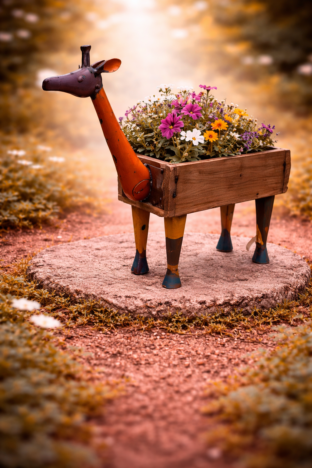 Giraffe with brick mould