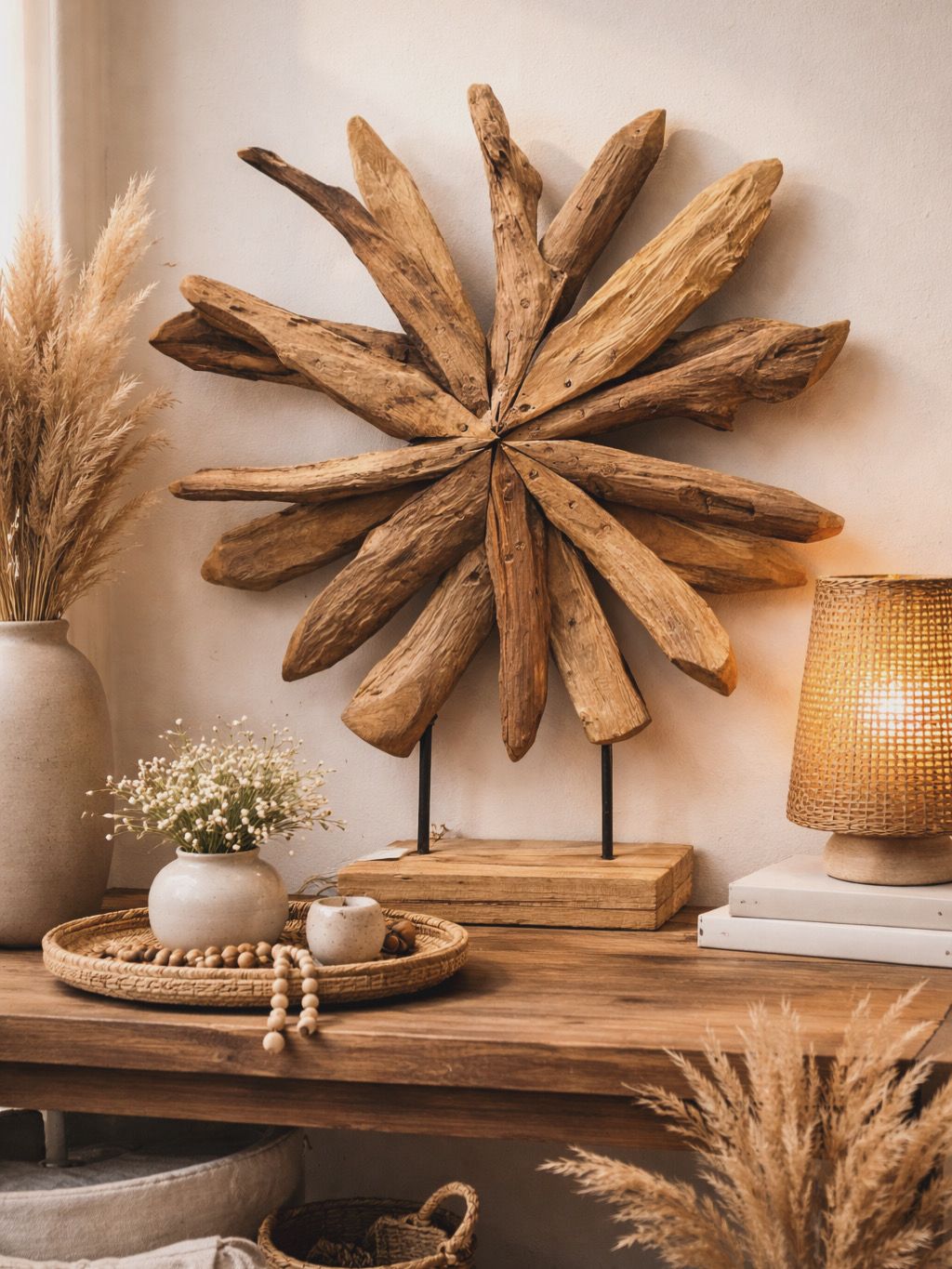 Teak drifwood deco 50x10x58cm