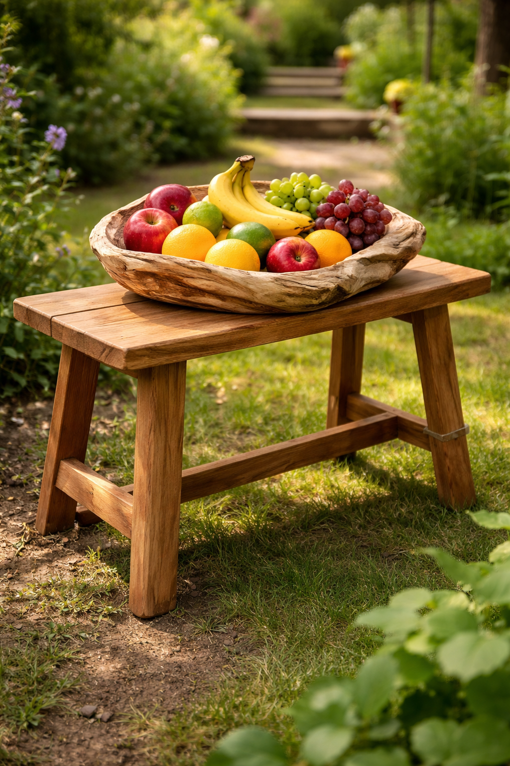 Teak stool
