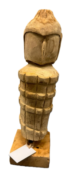 Teak Statue on stand S