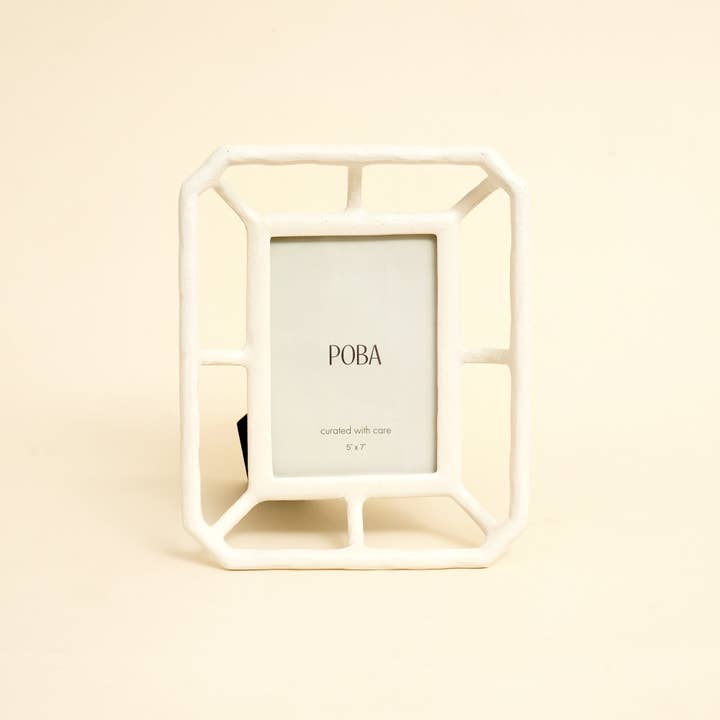 Modern Mesh 5x7 Photo Frame – Stylish Desk & Shelf Décor