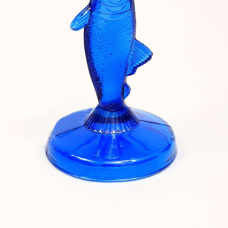 Fish Candle Holder in Royal Blue – Ocean Coastal Decor Accent