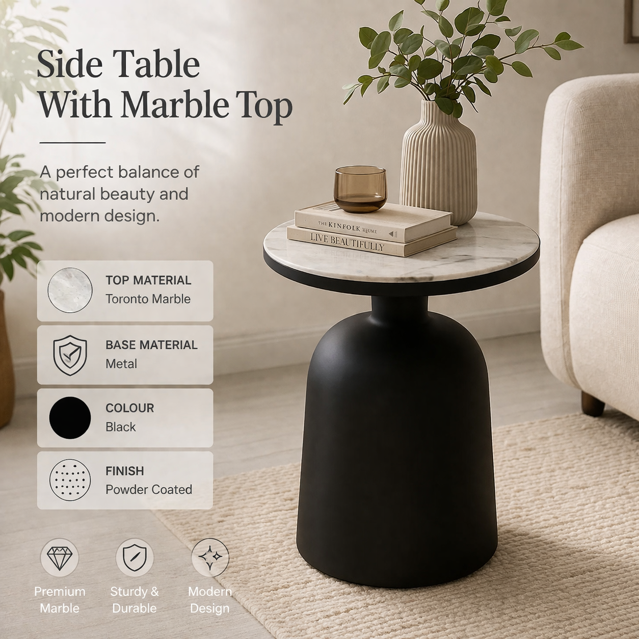 Toronto Drum Side Table