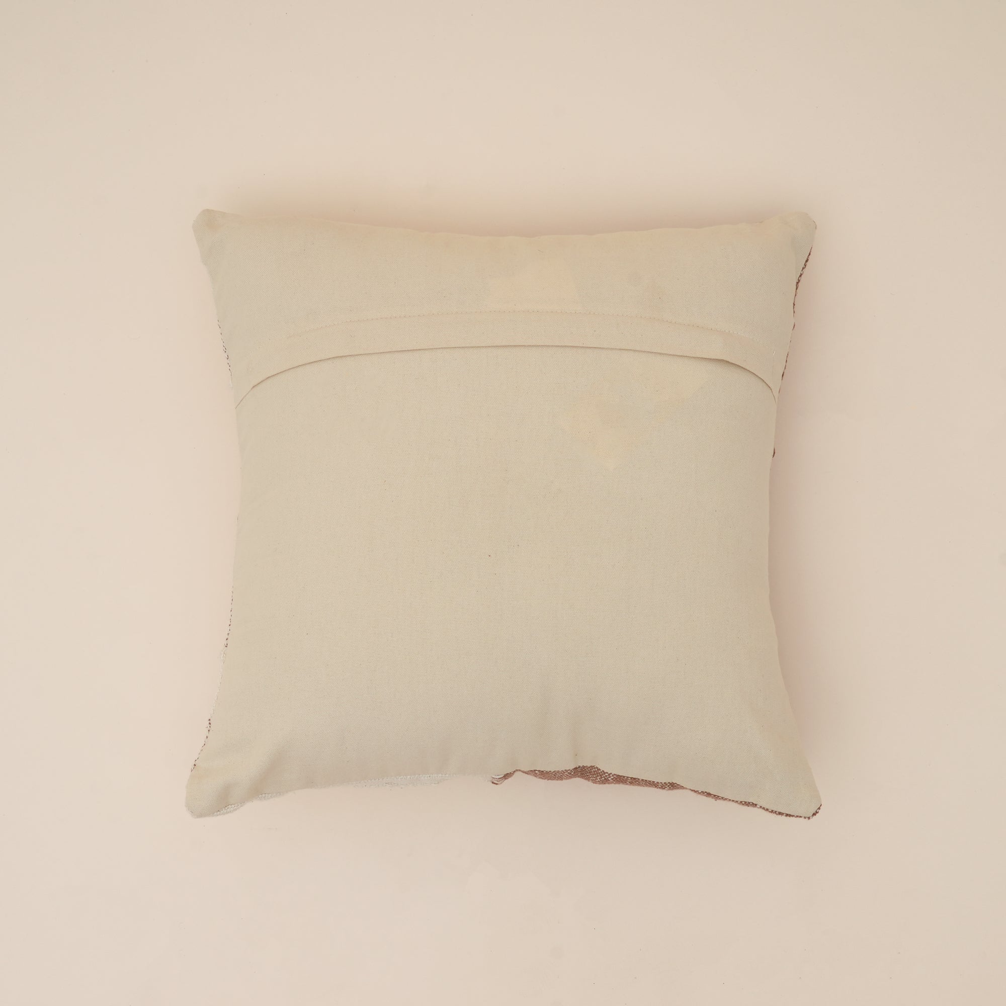 TerraSplit Woven Harmony Cushion | Slub Yarn Cotton Pillow