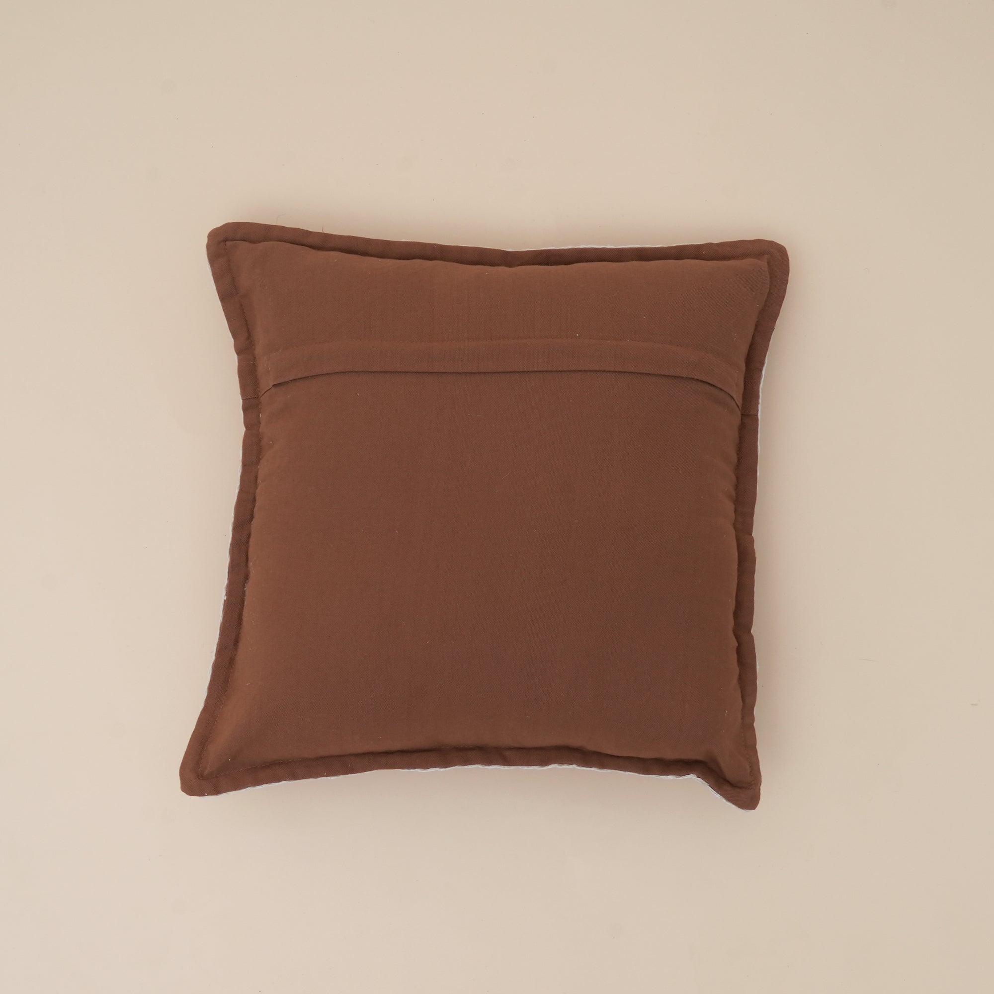 Palm Tree Embroidered Cotton Cushion with Filler 46cm