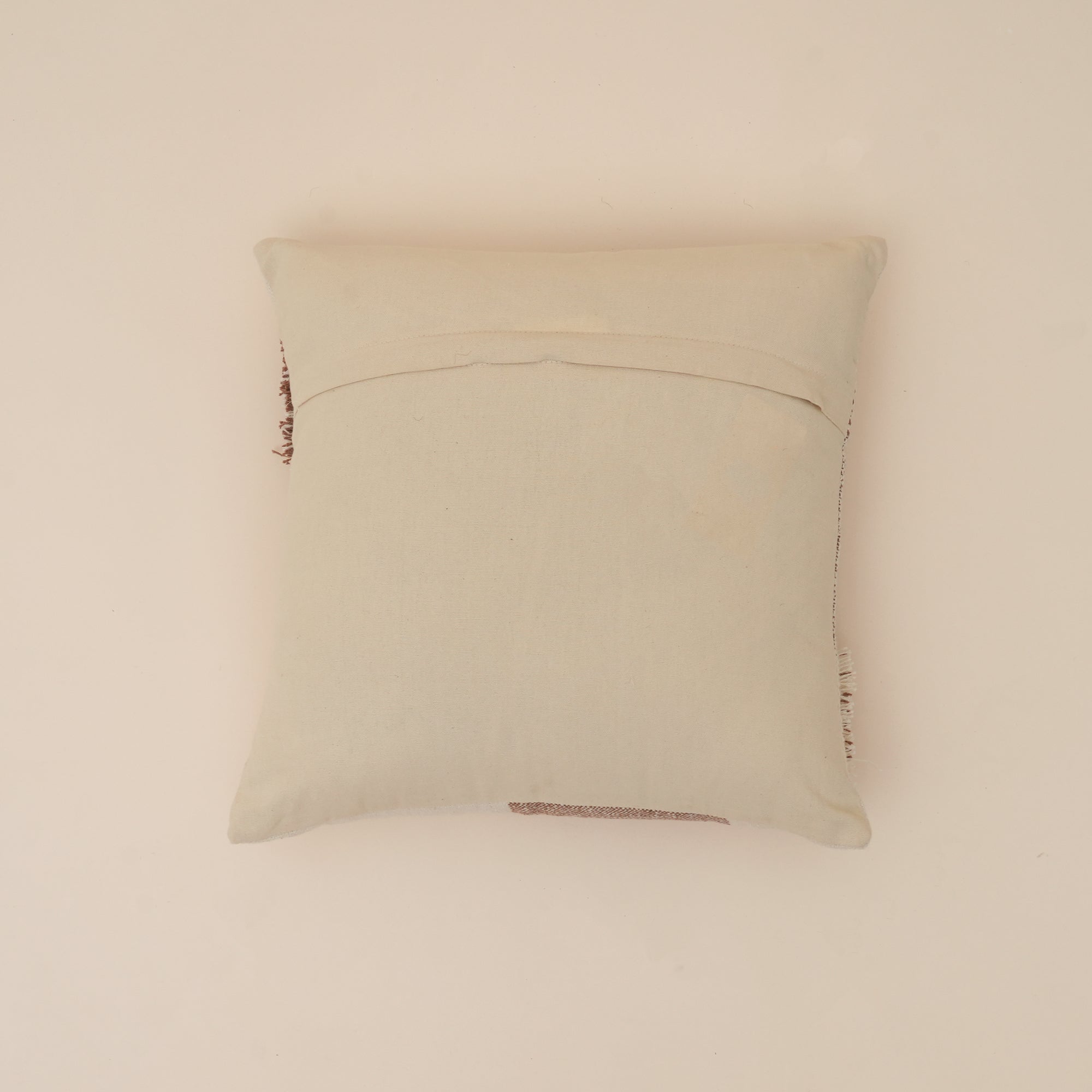 Terra Woven Pattern Cushion | Slub Yarn Cotton Decorative Pillow