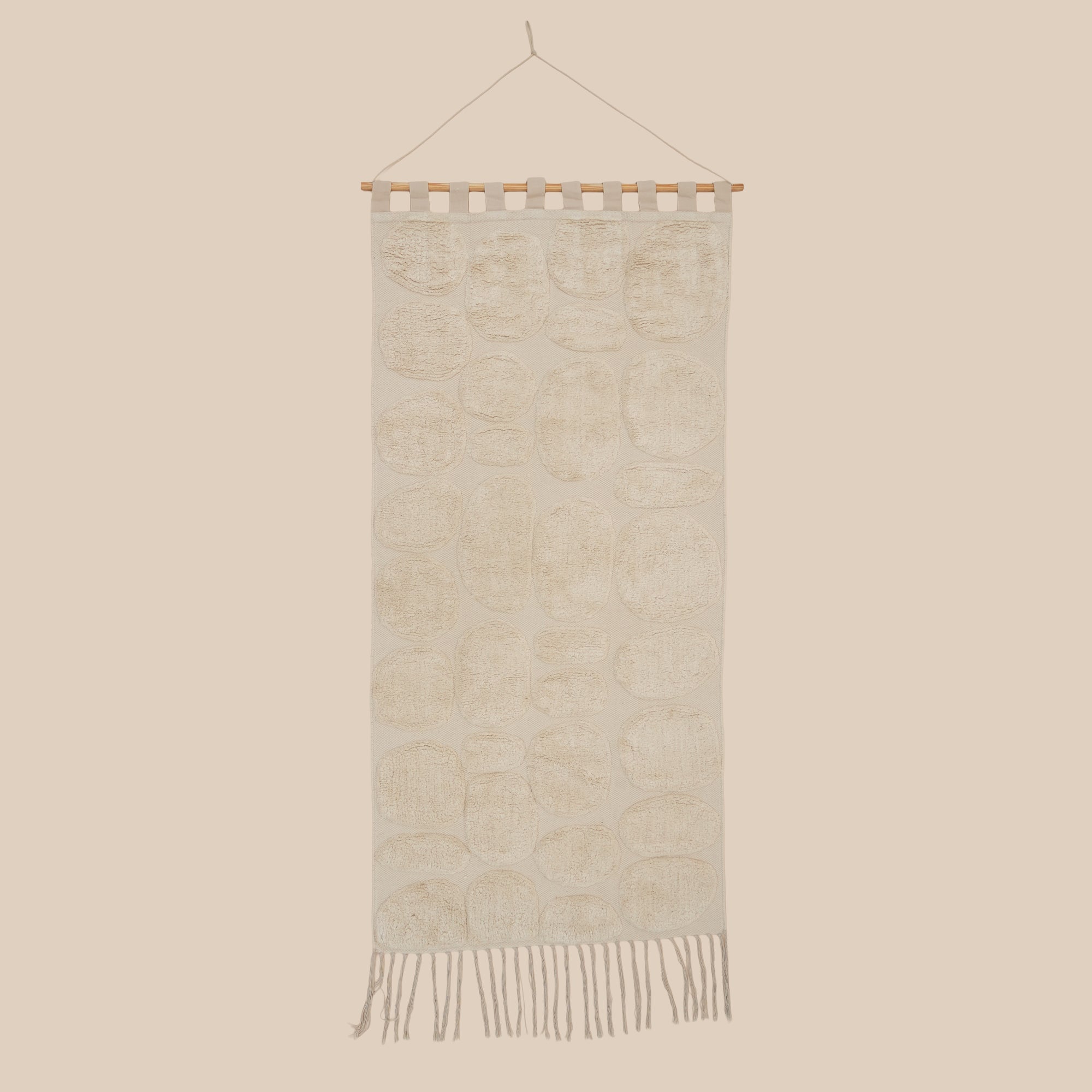 Pebble Harmony Tufted Wall Hanging | Cotton Textile Art
