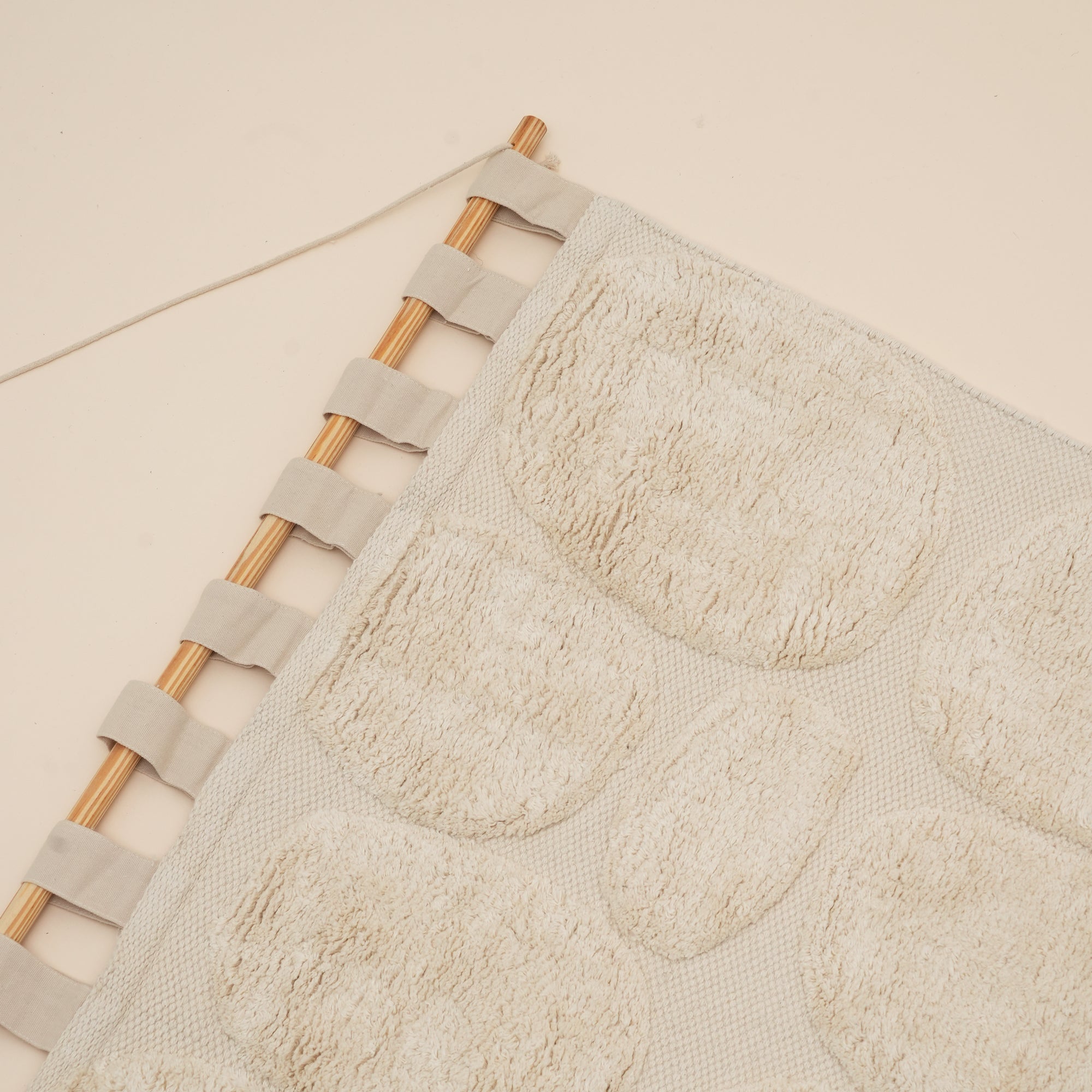 Pebble Harmony Tufted Wall Hanging | Cotton Textile Art