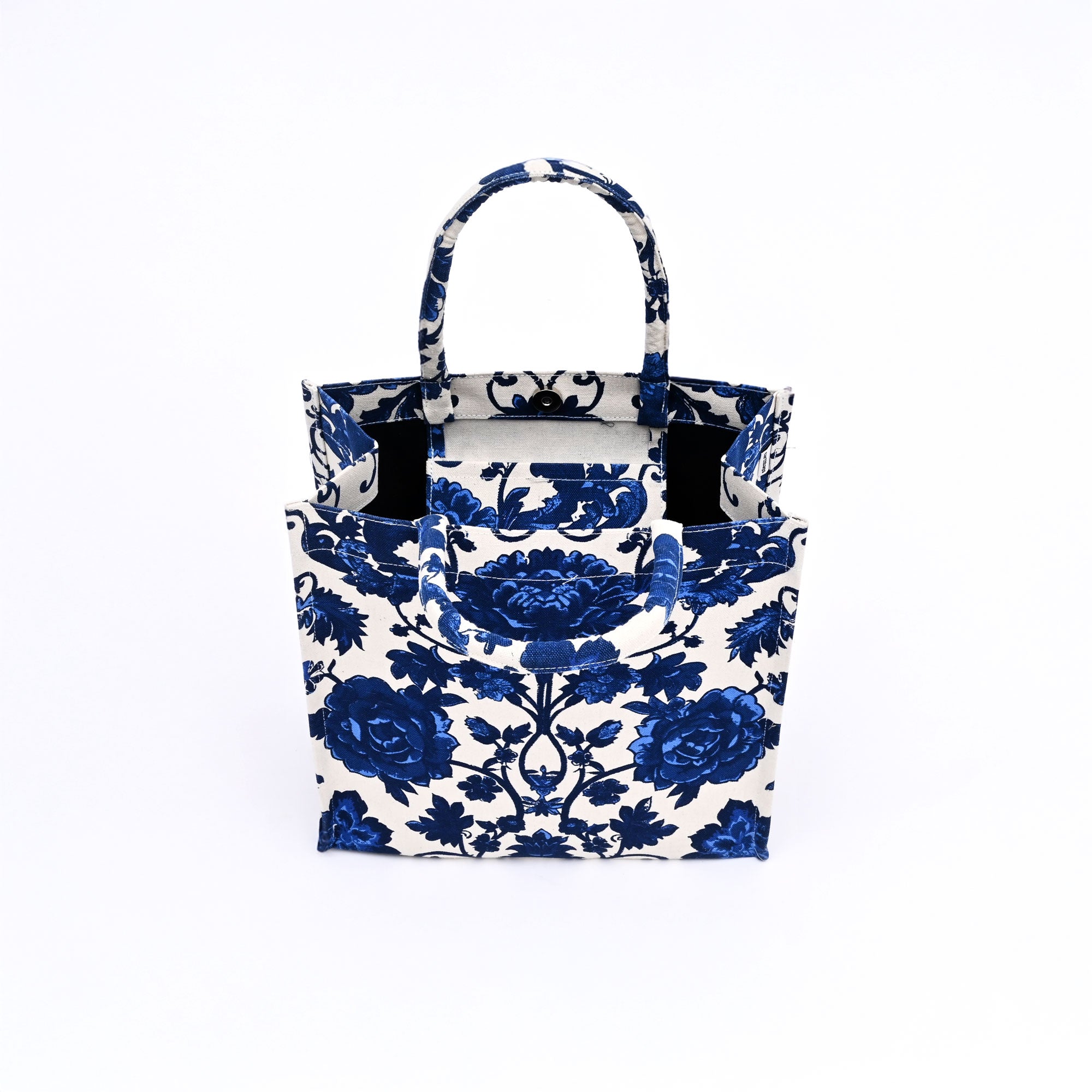 Floral Canvas Gift Bag – Elegant Reusable Tote