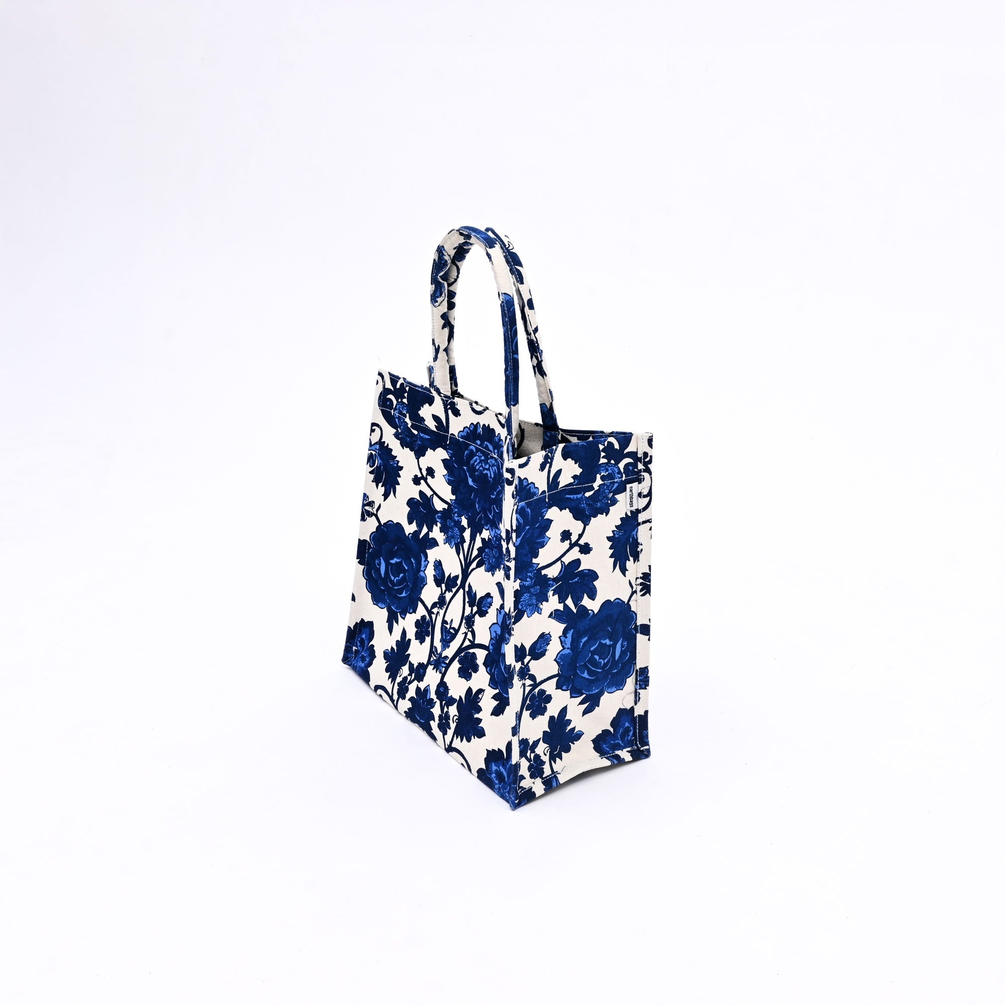 Floral Canvas Gift Bag – Elegant Reusable Tote