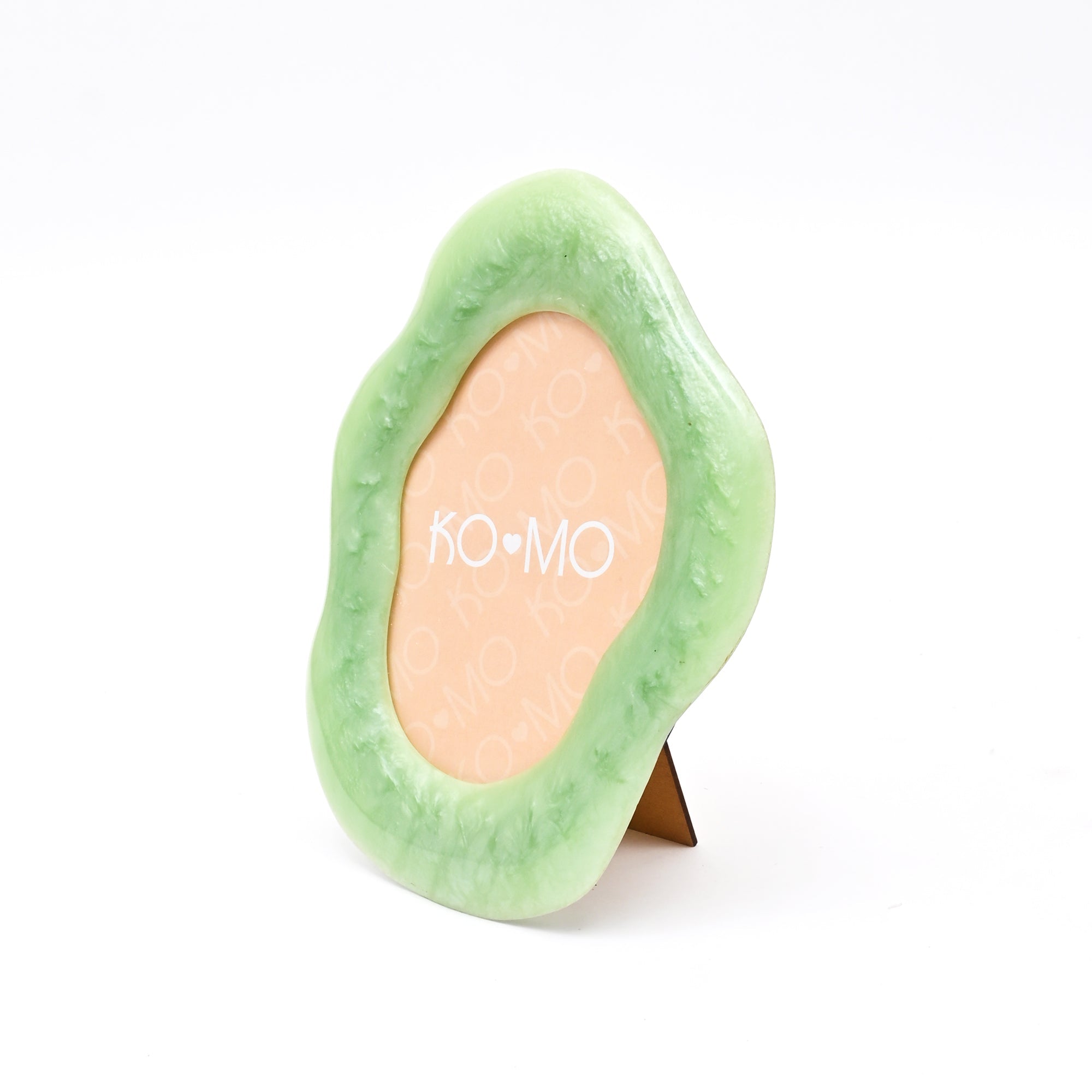 Green Organic Resin Photo Frame 5x7 Inch Modern Décor