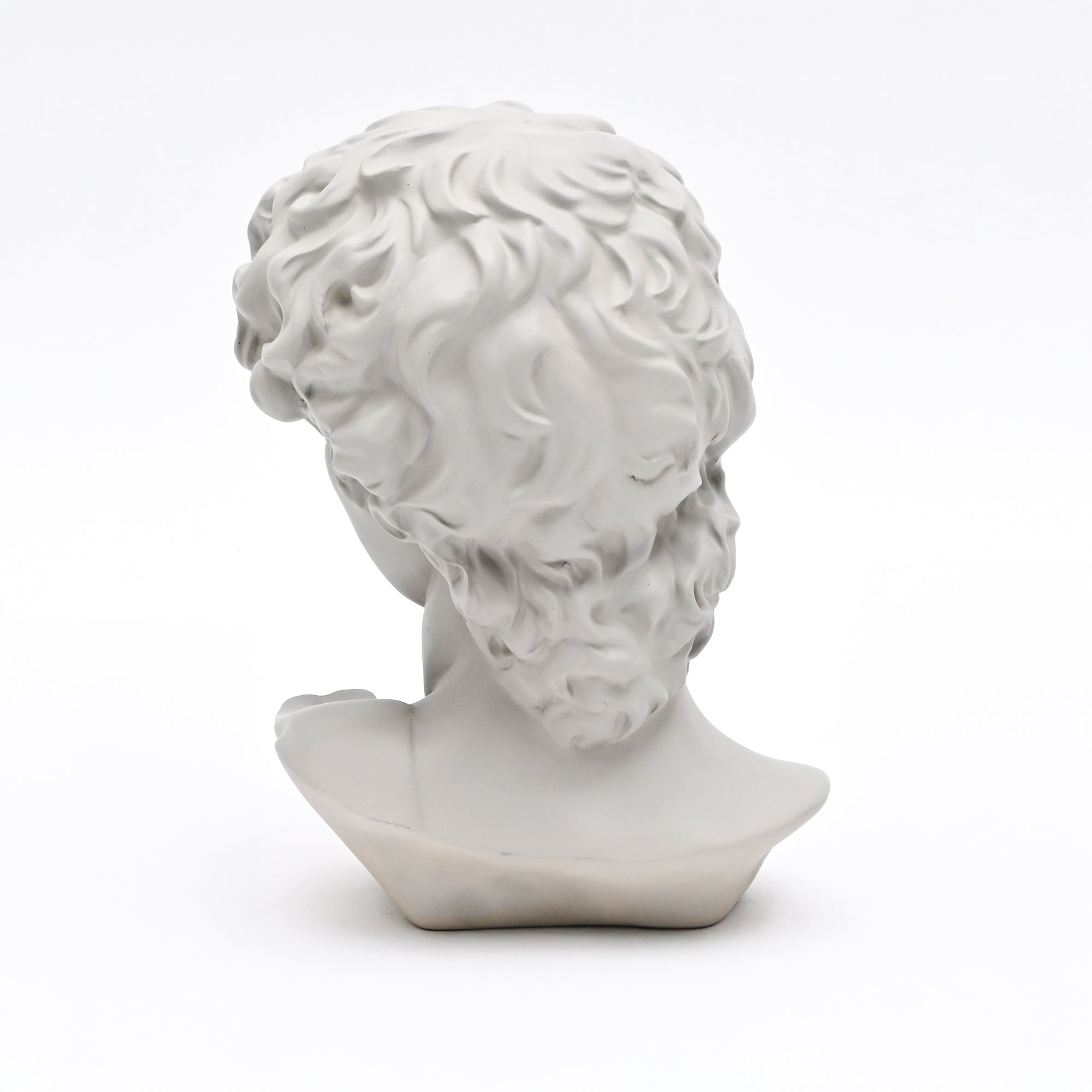 Grey Classical Greco-Roman Bust Sculpture in Matte Finish