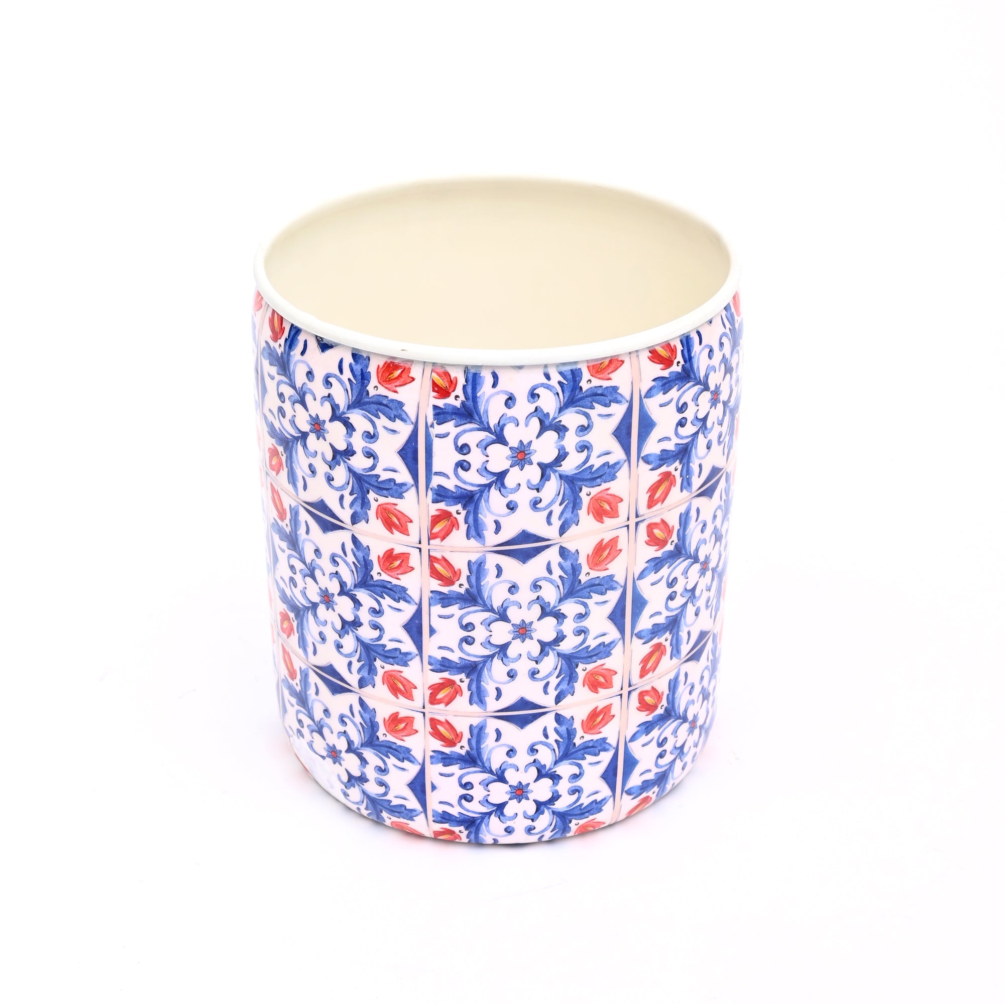 Large Round Floral Planter – Garden & Home Decorative Plant Pot