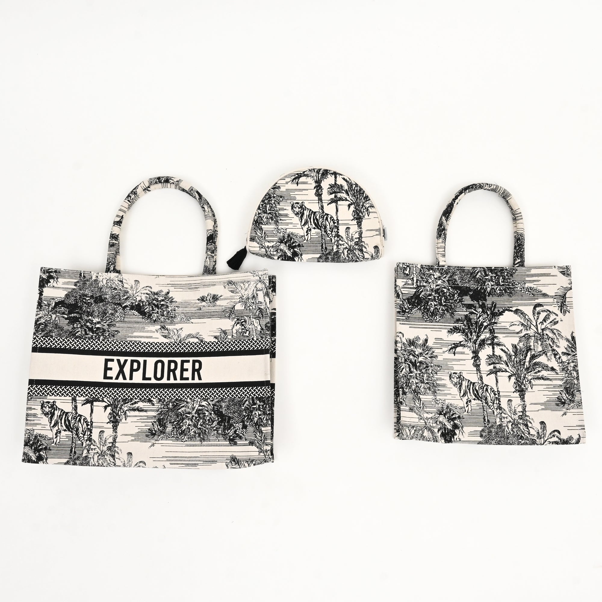 Wild Printed Canvas Gift Bag – Reusable Eco-Friendly Tote