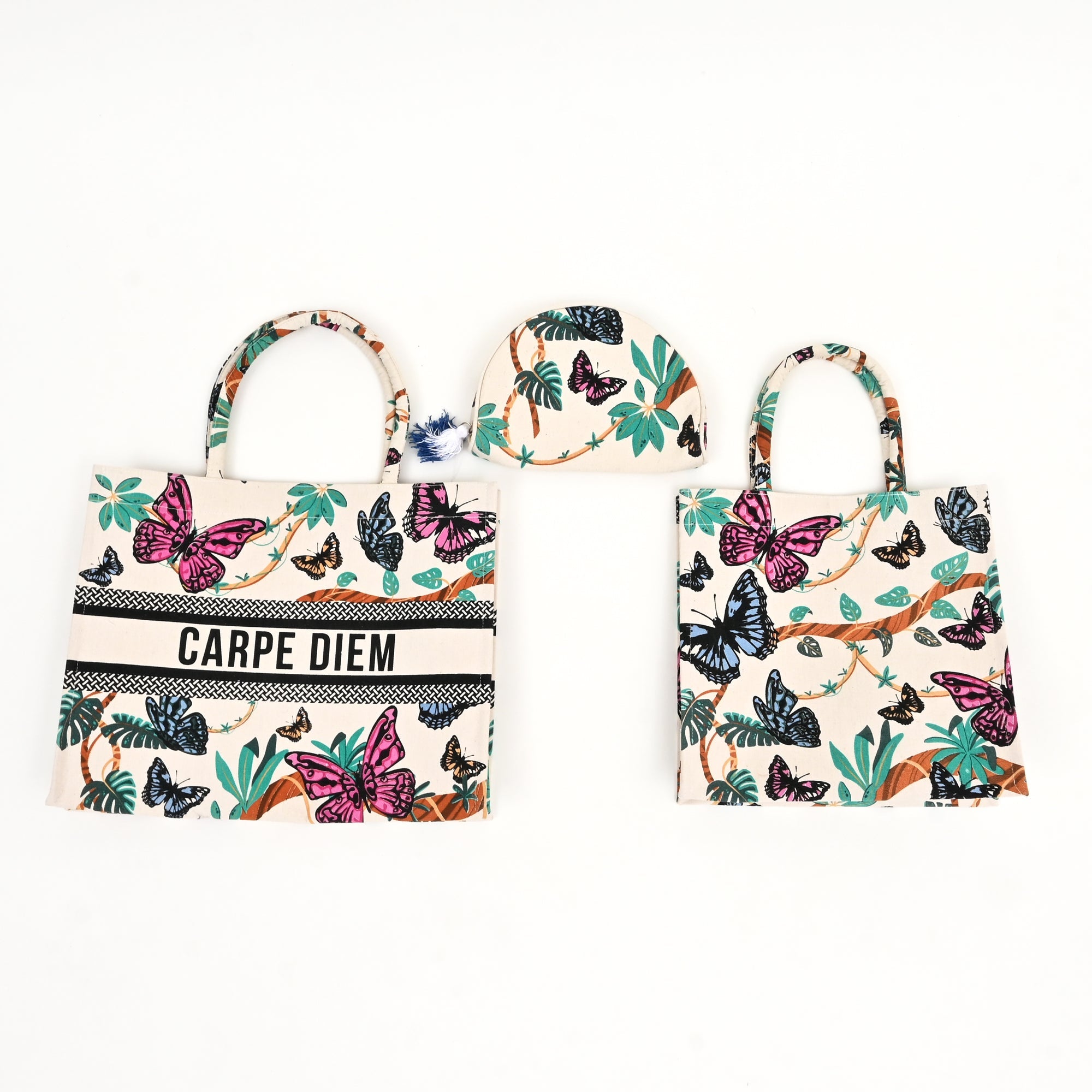 Reusable Butterfly Canvas Gift Bag – Eco-Friendly & Stylish
