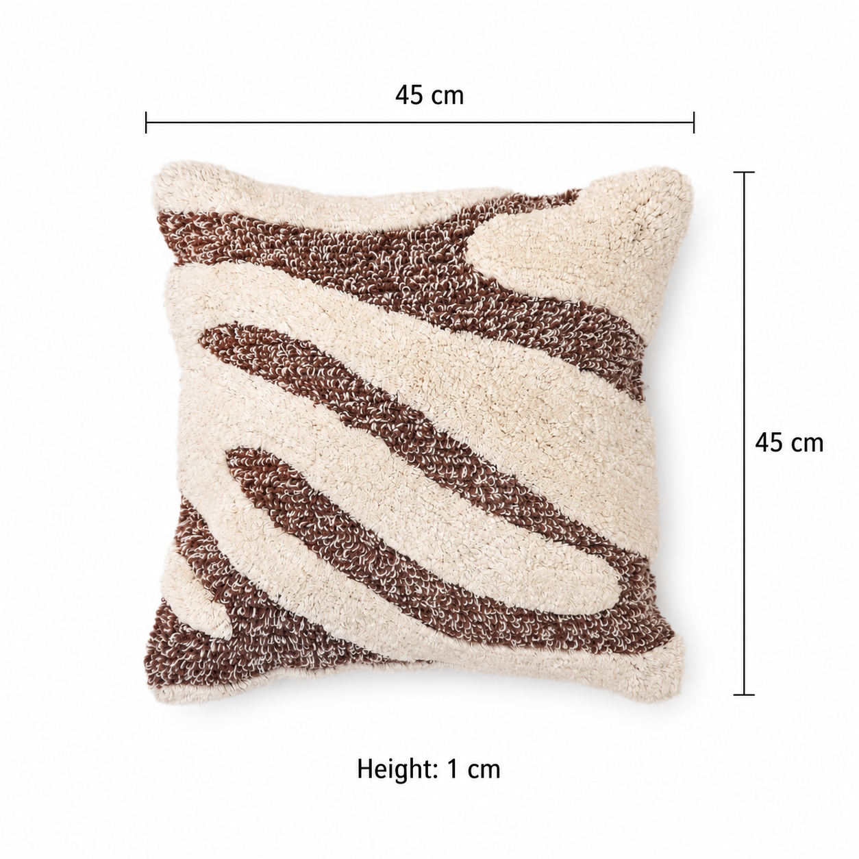 Sandrift Loop Textured Cotton Cushion with Filler 46cm