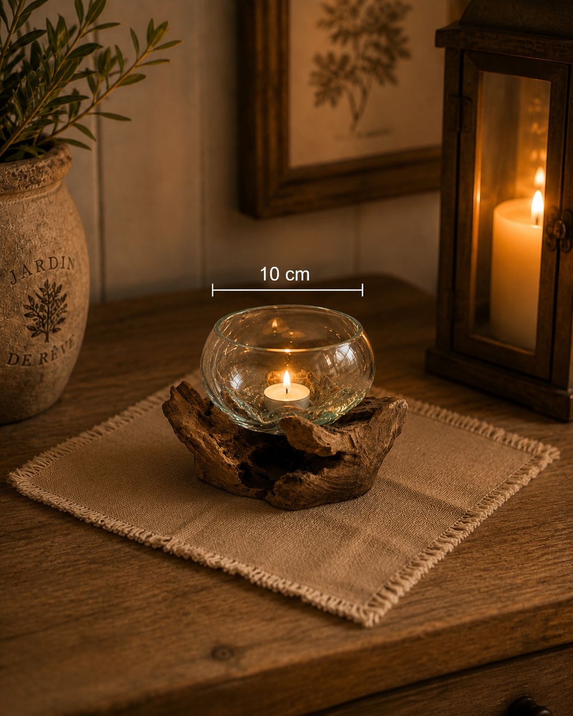 Bowl on wood 10 cm