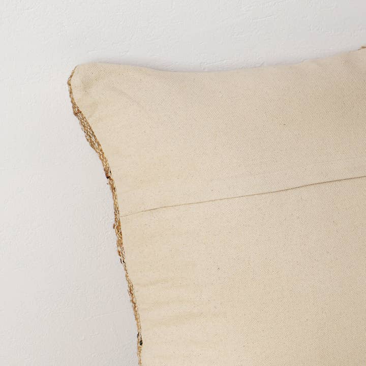 Natural Jute Woven Cushion with Filler 60 × 60 cm
