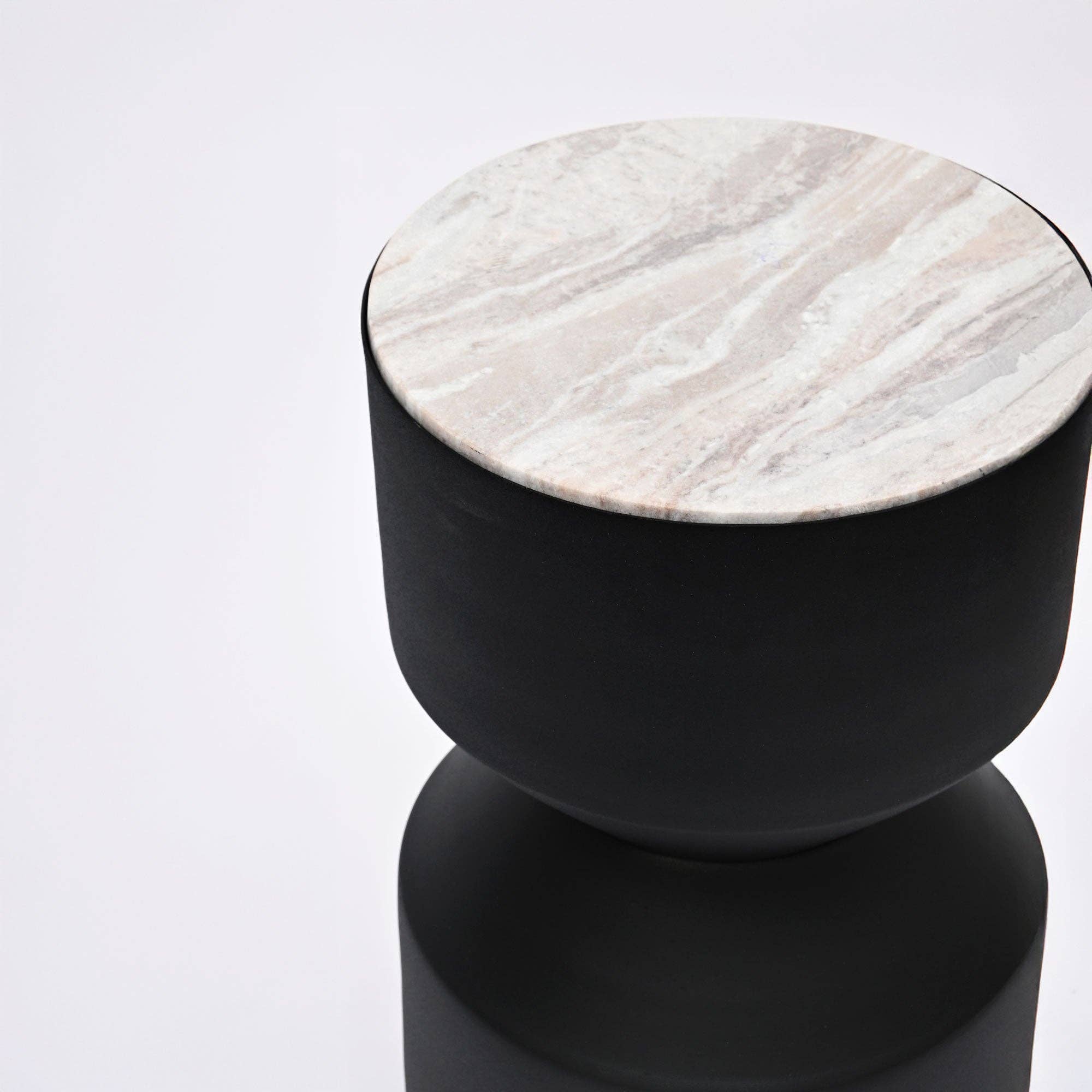 Drum Table with Toronto Marble top